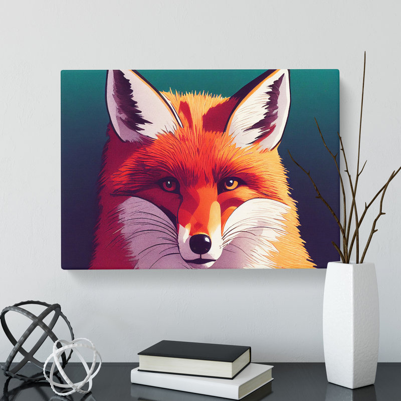 A Lush Fox - Wrapped Canvas, 40cm H x 60cm W x 3cm D