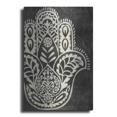 «Night Hamsa I» par Chariklia Zarris - reproduction d'art non encadrée sur métal
