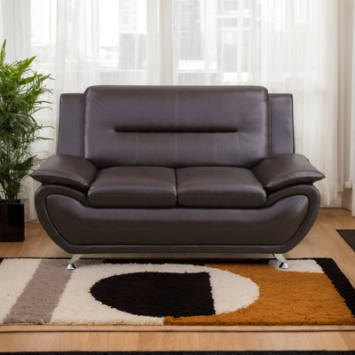 Ochsner 61'' Faux Leather Armless Loveseat