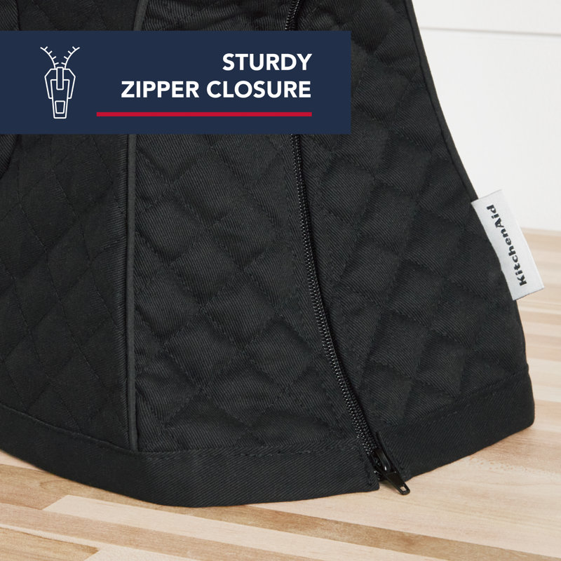 KitchenAid® Quilted Fitted Mixer Cover, Onyx Black