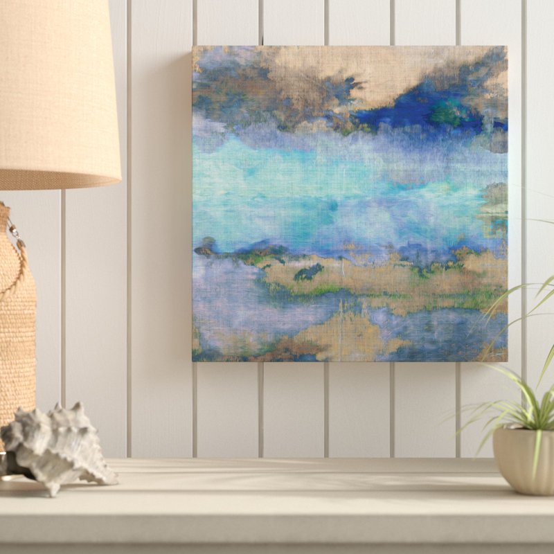 « cascadia ii », reproduction de peinture à l’huile, H 40 po x l 40 po x P 1,5 po, Toile tendue