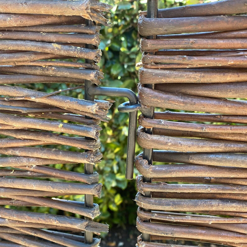 Willow Woven Trash Can Enclosure