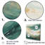 Or et vert Soft Wave Fusion - formes abstraites, art mural pour le salon-1016081990-1016081981