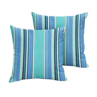 Sunbrella Outdoor Stripe Knife Edge Pillow Set of 2