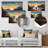 Solitude Seaside Sunset Tranquility - Abstract Landscape-801526954