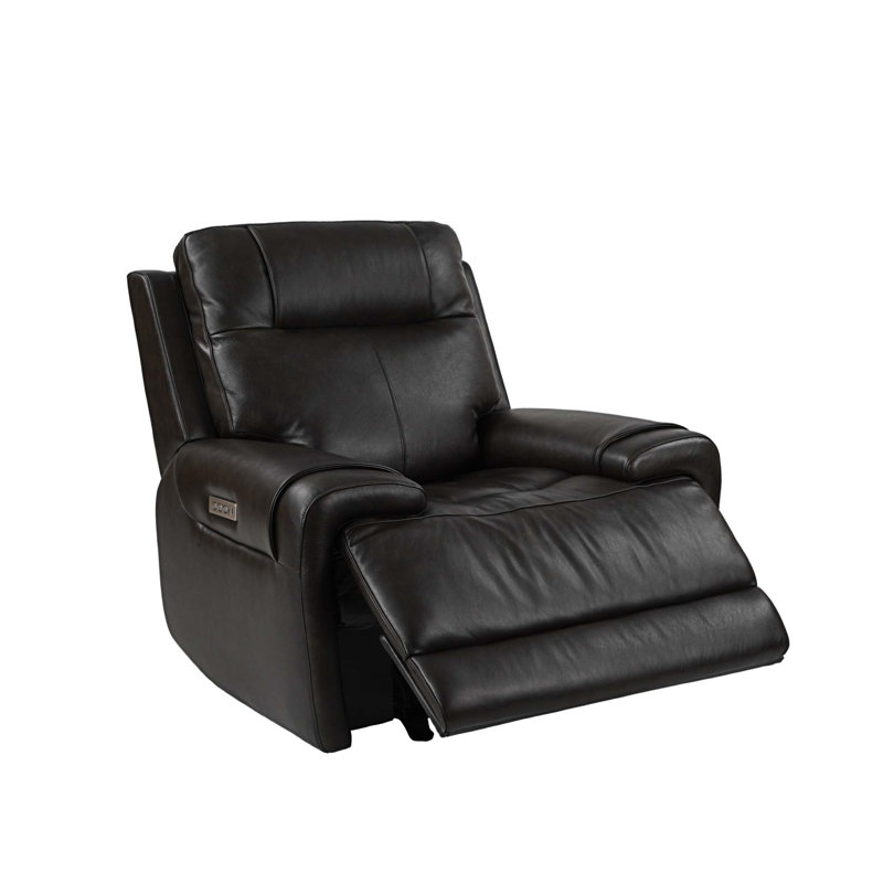 Fauteuil inclinable manuel en cuir véritable de 41,5 po de largeur