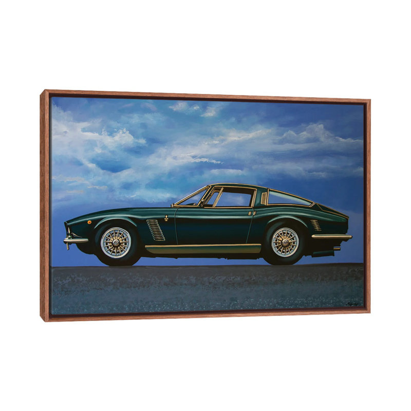 Iso Grifo GL 1963 by Paul Meijering - Print on Canvas, 101.6 cm H x 66.04 cm W, Brown Floater Frame