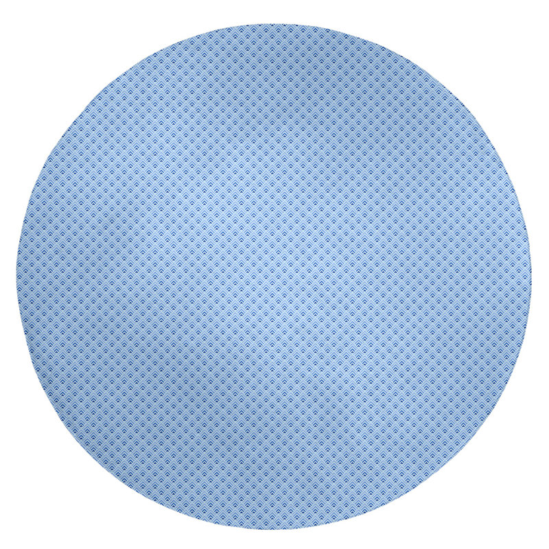 Chenille Geometric Indoor Rug, Round 5'