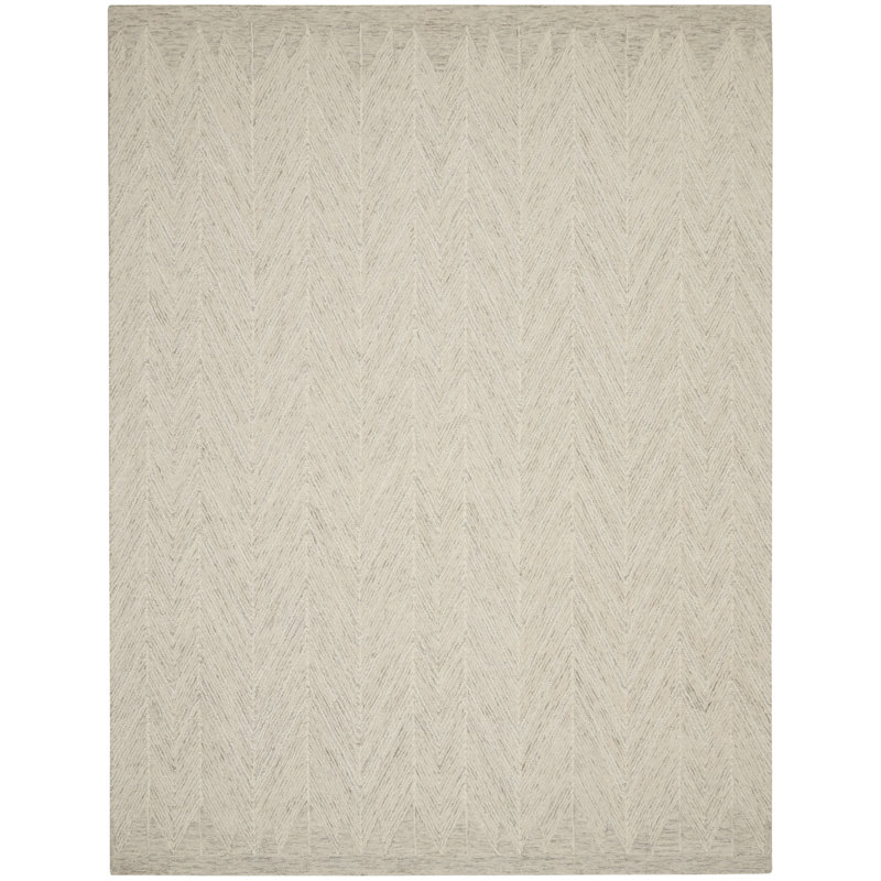 Codyjames Wool Chevron Indoor Rug, Rectangle 8' x 10'6"