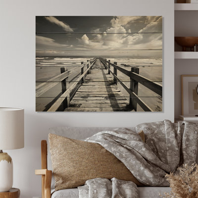 " Monochome Florida Boardwalk Photo "