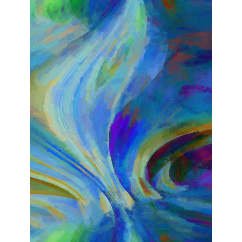 Blooming par Angel Estevez - cadre flottant, Papier avec cadre noir, H 21,25 po x l 17,25 po