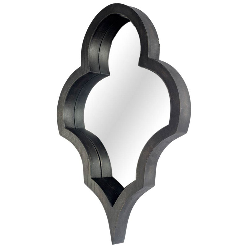 Miroir d'appoint moderne et éclectique, Noir