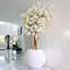Pot à fleurs en forme de cerisier blanc dans un globe beige mat 30 po-136252220-136252222