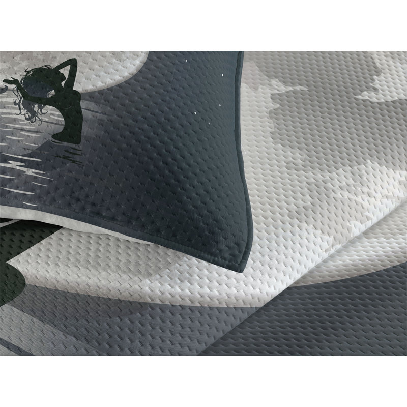 Polyester Coverlet, King Bedspread + 2 Shams