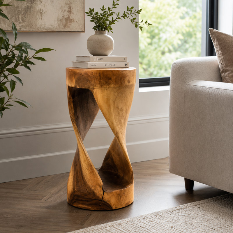 Burruss Solid Wood End Table