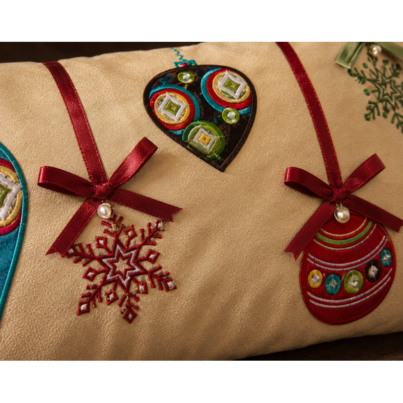 Coussin lombaire Christmas Ribbon with Ornaments