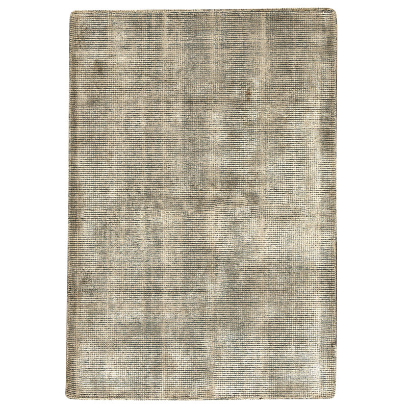 Tapis gris et argent noué à la main de haute qualité