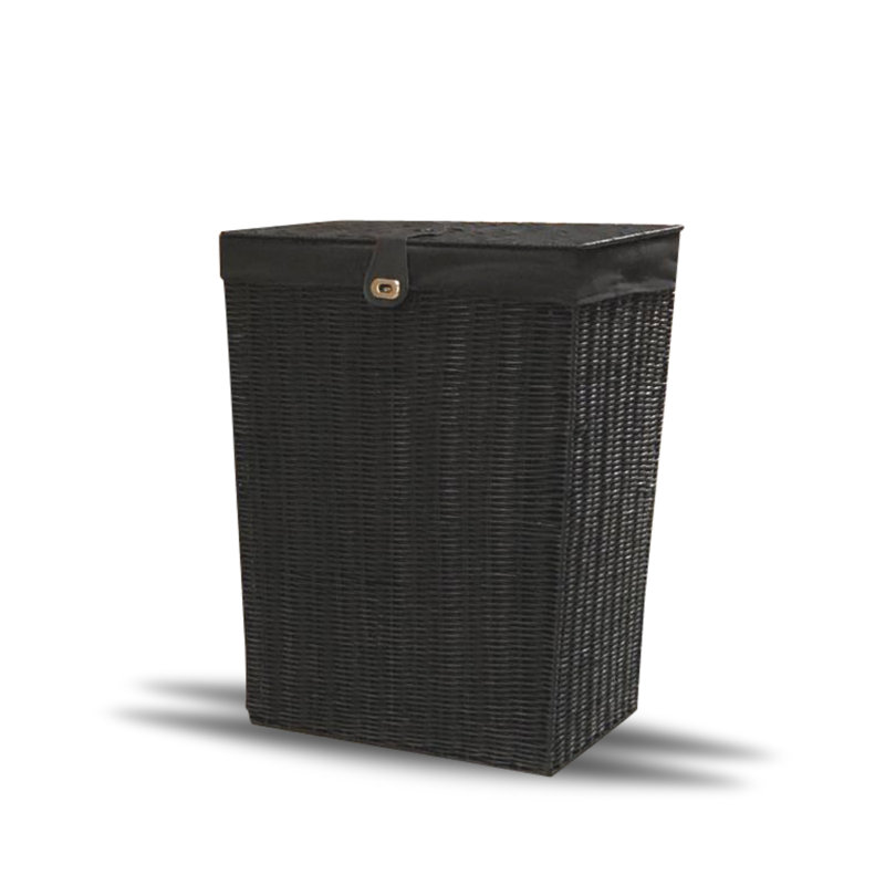 Resin Laundry Bin, Large (58 cm x 45 cm x 32 cm), Black
