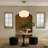 Glint 1 - Light Pumpkin Flush Mount Ceiling Light for Dining Room-897340257
