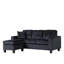 Modern L-Shaped Sectional Sofa with Reversible Chaise and Tufted Comfort