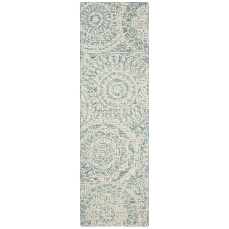 Salerna Hand Tufted Wool Rug, Runner 2'3" x 12'