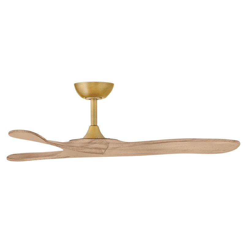 Hinkley Fan Swell 48" Smart Fan, Heritage Brass, 48" Wide, Natural