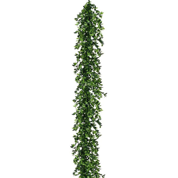 The Holiday Aisle® 9-Ft. Boxwood Decorative Garland | Wayfair