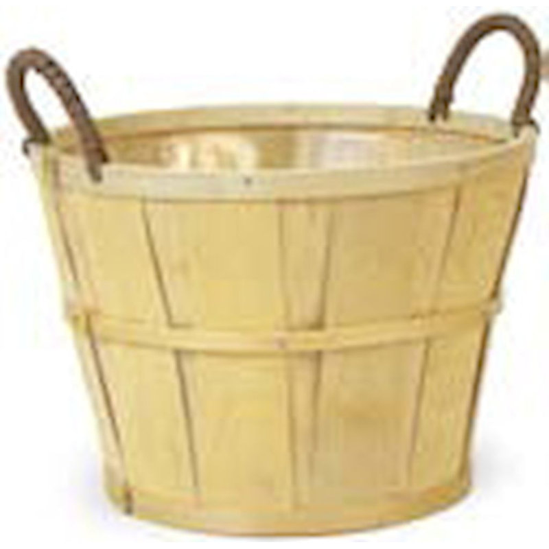 Panier à en rotins/mèche bushel, H 6,5 po x l 8,75 po x P 8,75 po