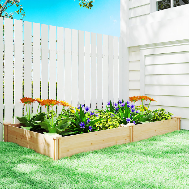 Wood Raised Garden Bed