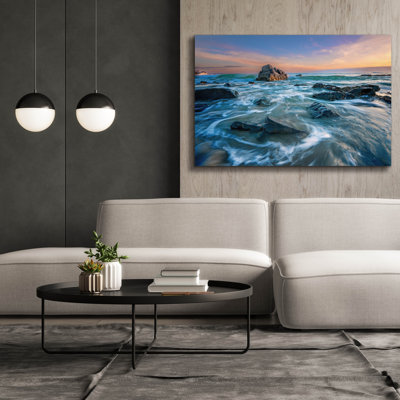 «Decembre Morning On Marginal Way» par Rick Berk, art mural sur toile
