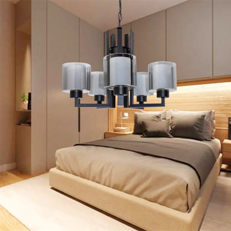 Abrienda 5 - Light Chandelier, Grey, Black