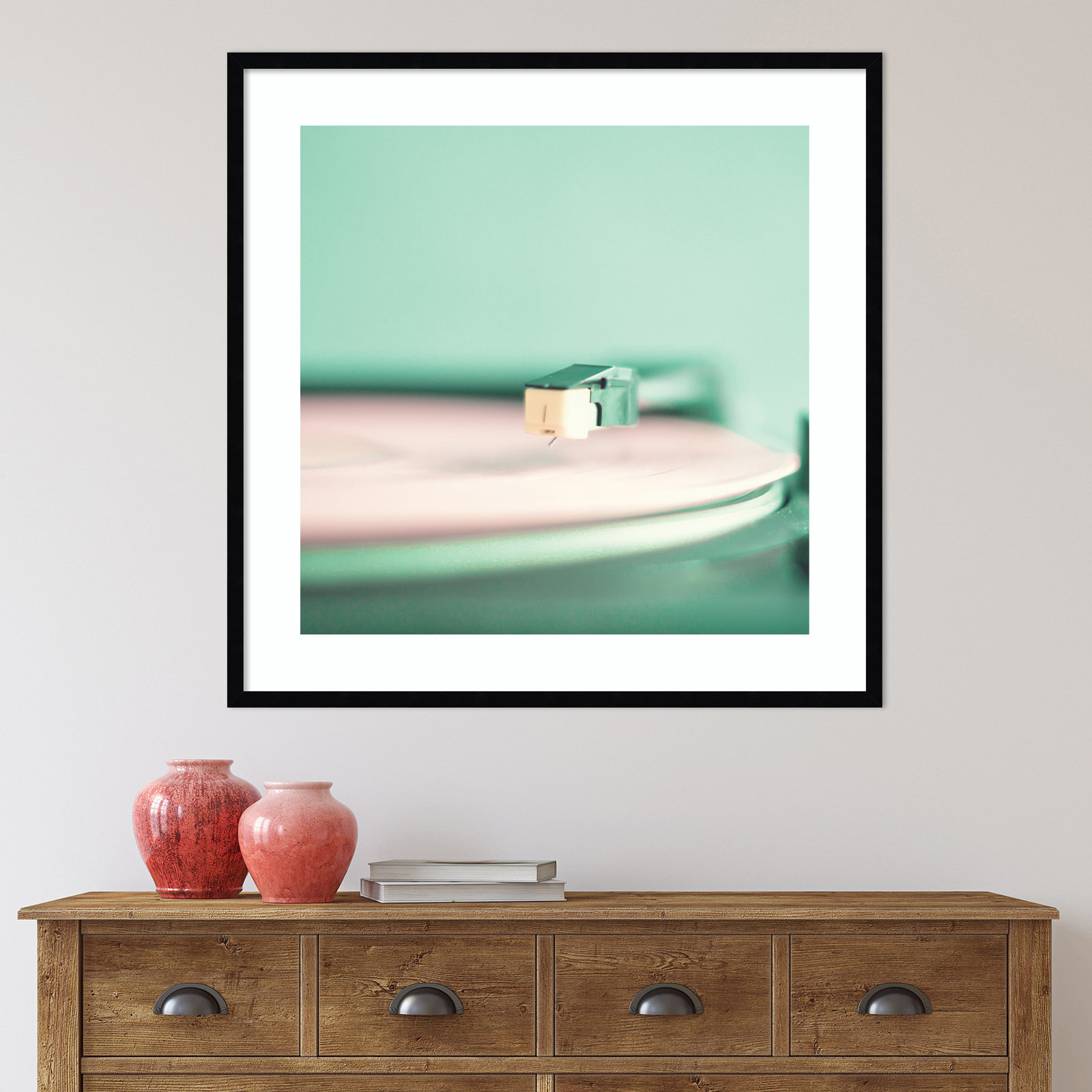 Analogue by Caroline Mint, Black, 20.25" H x 20.25" W x 0.88" D