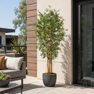 Faux Bamboo Tree in Pot