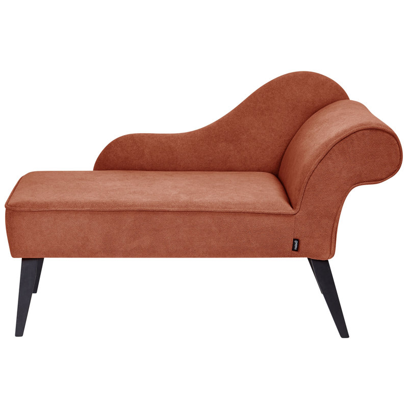 Ardeth Upholstered Chaise Lounge, Right Hand Facing, Red
