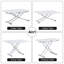 Vesta Multi-functional Faux Marble Lift Top Coffee Table, Height Adjustable Dining Table with Hidden Wheels and Foldable Top