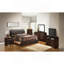 Élégante base de lit double brun foncé