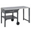 Chariot de cuisine avec chariot pliable et plateau de rangement pour l'extérieur-159748560