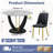 48" Modern Round Dining Table For 4-6 With Tempered Glass Tabletop-1892541051-1892541049