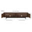 75" TV Stand for TVs up to 85" with Fluted Doors, Storage & Cable Management — Satin Walnut Mid-Century Modern Media Console for Living Room | Whitman-945404125-948202705