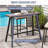 37.01" High Outdoor Metal Bar Table-921031639-921031638