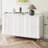 Wave Pattern Storage Cabinet With 2 Doors And 2 Drawers-1842212091