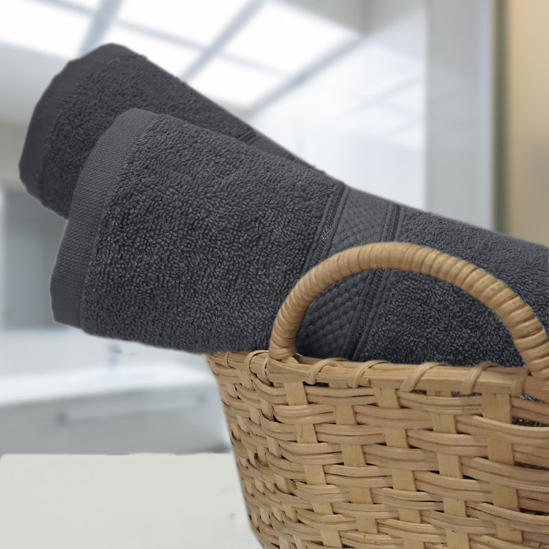 Nayelly Turkish Cotton Bath Towel, Grey