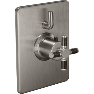 Descanso StyleTherm® 1/2" Trim Only with Single Volume Control - Carbon Fiber Handle