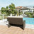 Outdoor PE Wicker Rattan Double Chaise Lounge,Patio Sofa Loveseat,2-Person Reclining Daybed With Adjustable Back And Gray Cushions, Free Furniture Protection Cover-2045601019
