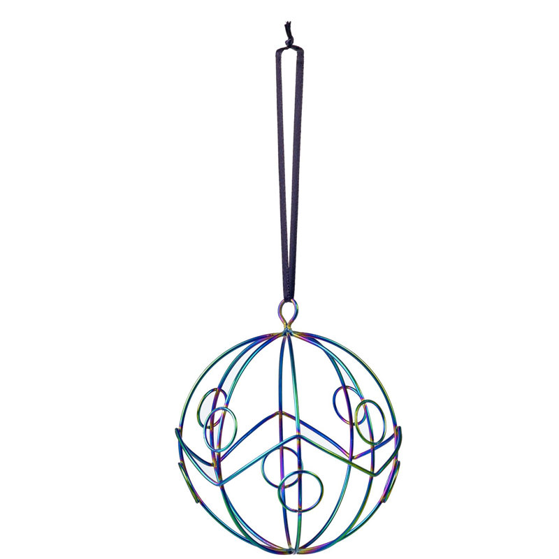 Ornement boule à glimmer bauble à chevrons à grands points