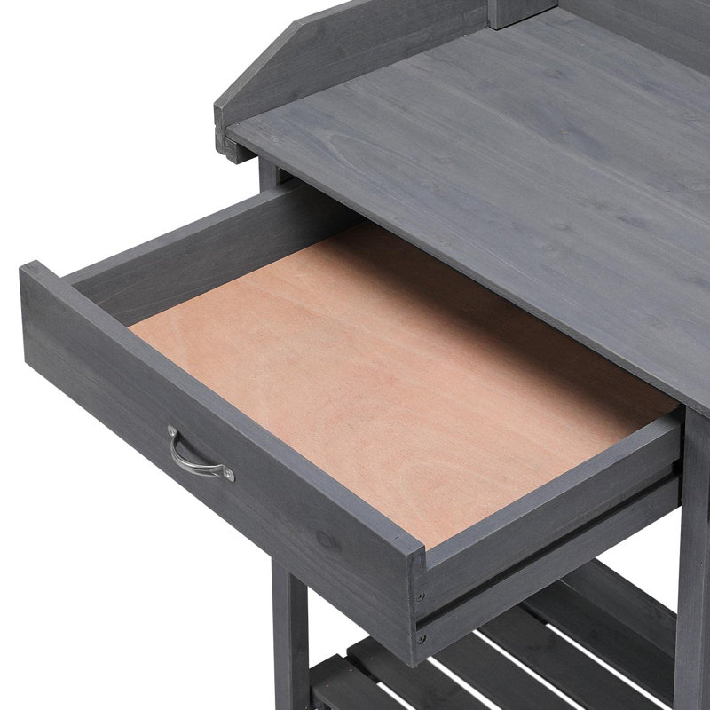 Manufactured Wood Potting Bench, Grey