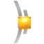 Tortuga Luna 1 - Light Flush Mounted Sconce