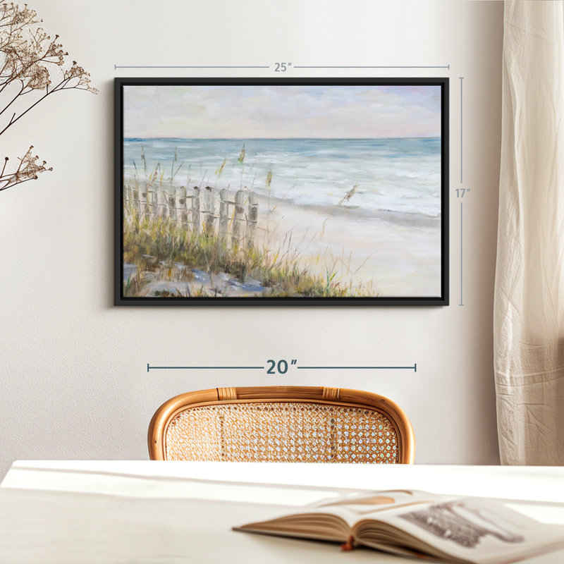 Plage «Mist Ocean View Canvas Print», H 17 po x l 25 po
