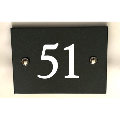 Brumby 10cm H Reflective Stone House Number