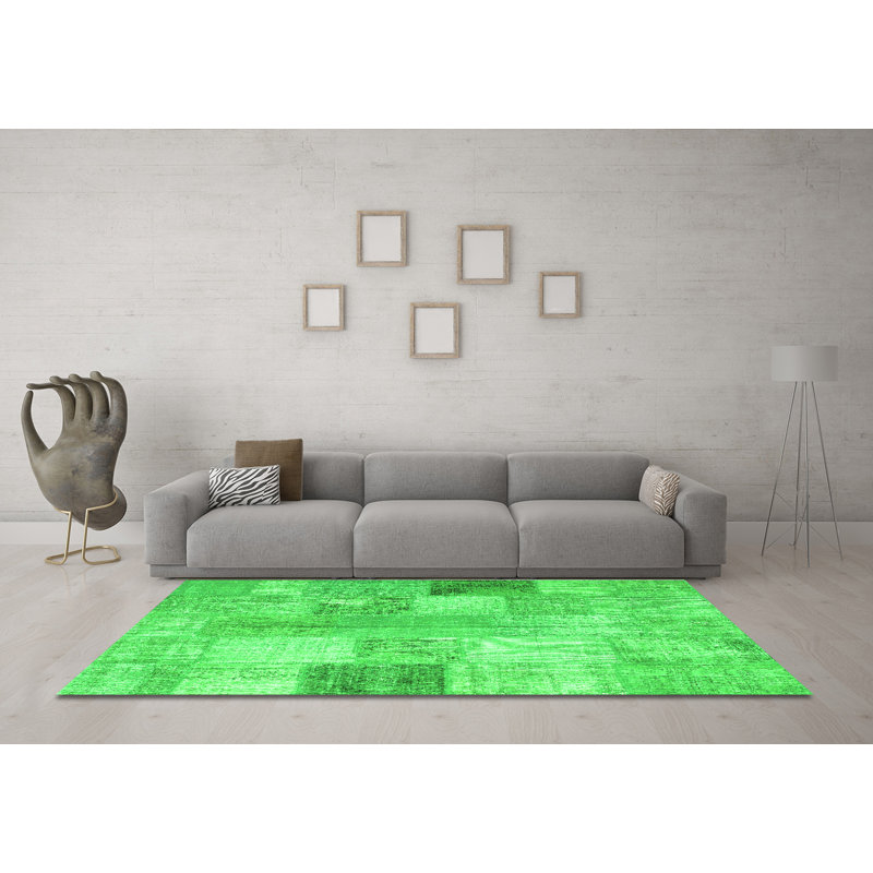 Performance Patchwork Indoor Rug, Square 3'